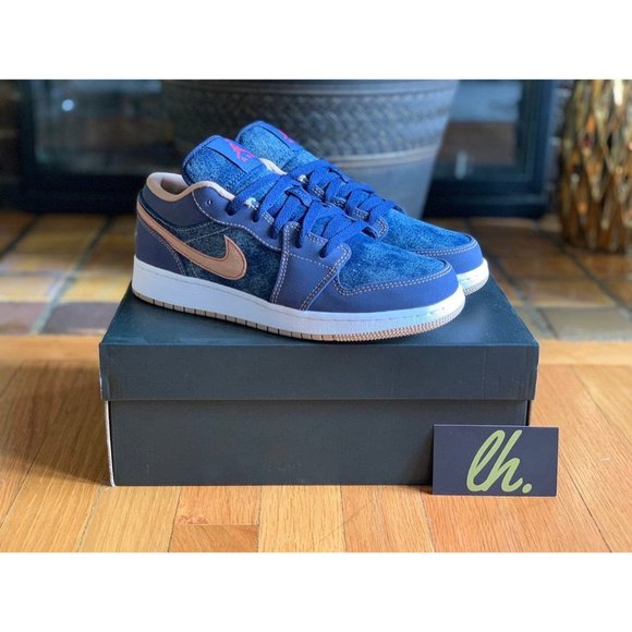 Size 6y Air Jordan 1 Low "Denim" - Picture 4 of 5
